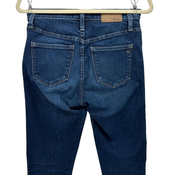 Madewell 10" High Riser Skinny Skinny Raw Hem Distressed Jeans Womens 26 - Picture 5 of 9